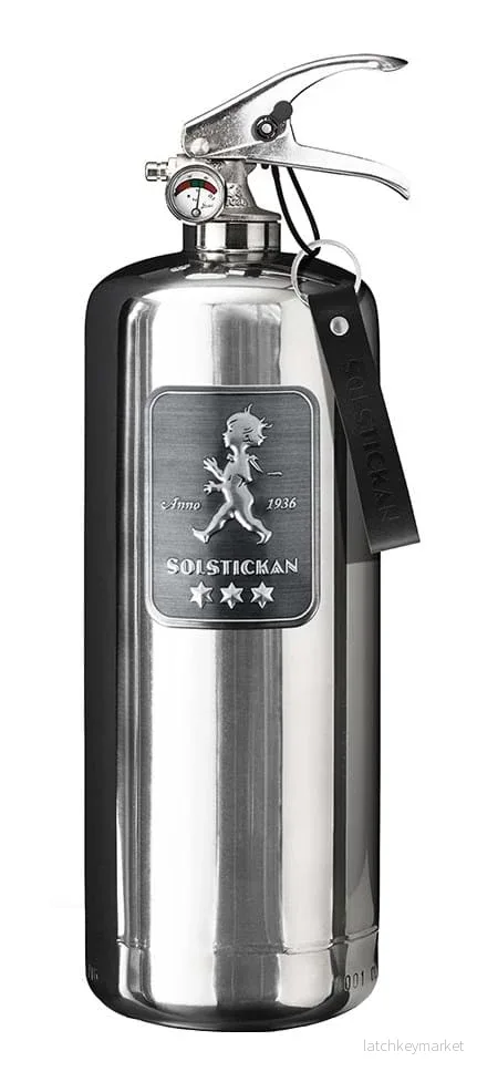 Solstickan Brandsläckare 2 kg Design Edition Steel