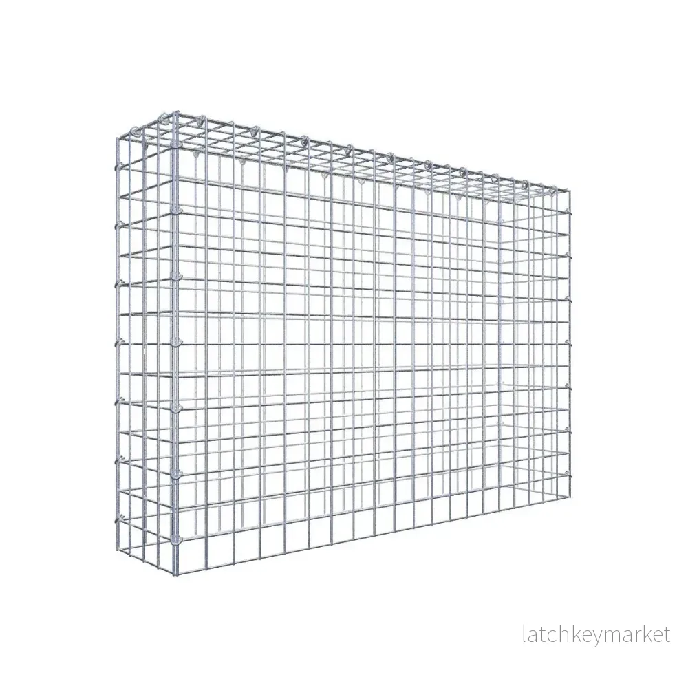 Typ 3 påbyggnadsgabion 100 cm x 70 cm x 20 cm (L x H x D), maskstorlek 5 cm x 5 cm, C-ring Typ 3 påbyggnadsgabion 100 cm x 70 cm x 20 cm (L x H x D), maskstorlek 5 cm x 5 cm, C-ring