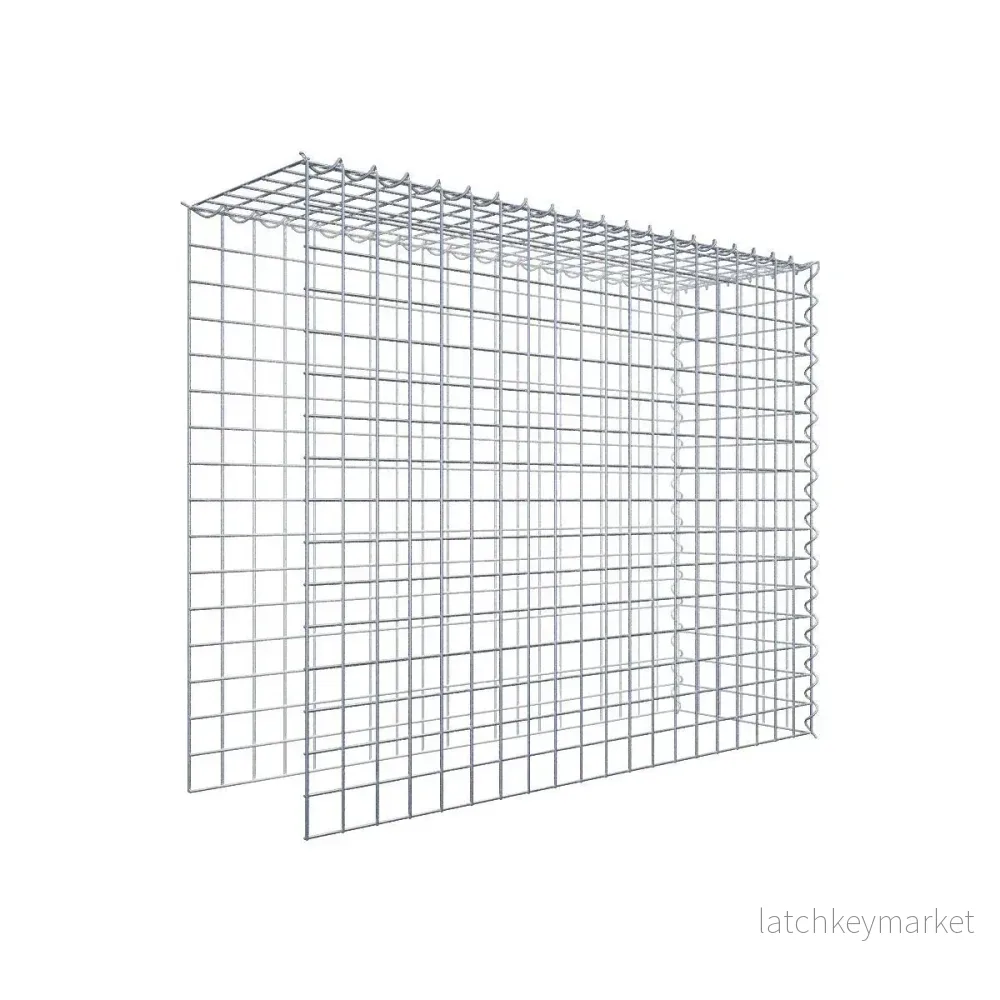 Påväxt gabion typ 4 100 cm x 80 cm x 30 cm (L x H x D), maskstorlek 5 cm x 5 cm, spiral