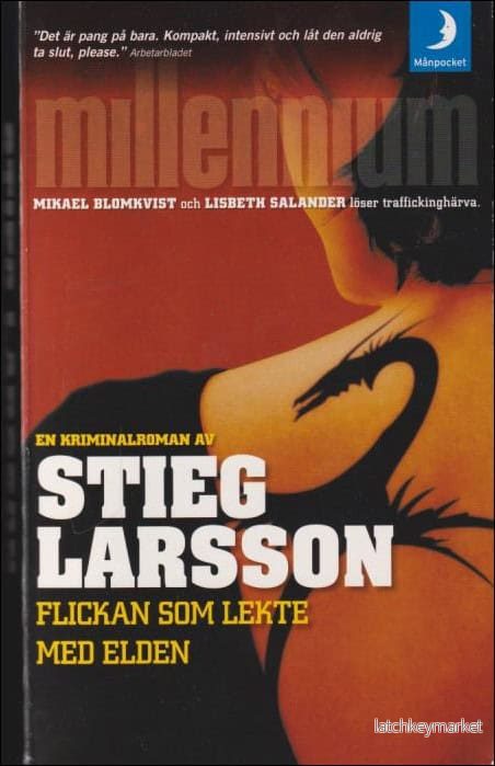 "Flickan som lekte med elden" av Stieg Larsson