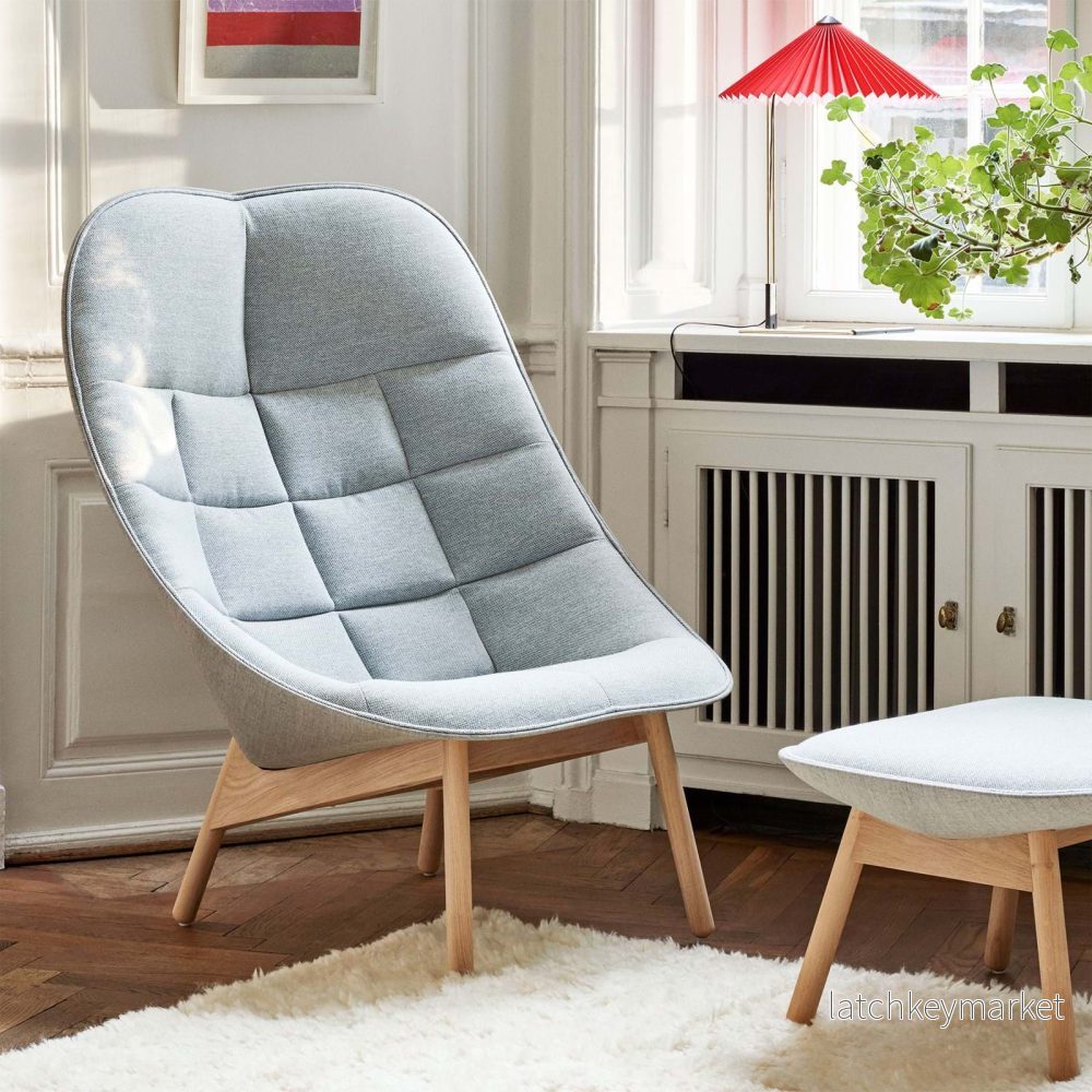 Uchiwa Quilted Chair And Ottoman - Bild 2