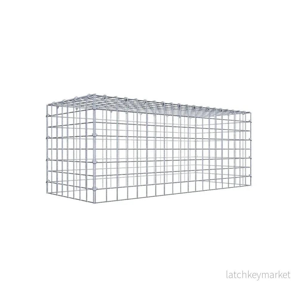 Typ 3 påbyggnadsgabion 100 cm x 40 cm x 40 cm (L x H x D), maskstorlek 5 cm x 5 cm, C-ring Typ 3 påbyggnadsgabion 100 cm x 40 cm x 40 cm (L x H x D), maskstorlek 5 cm x 5 cm, C-ring