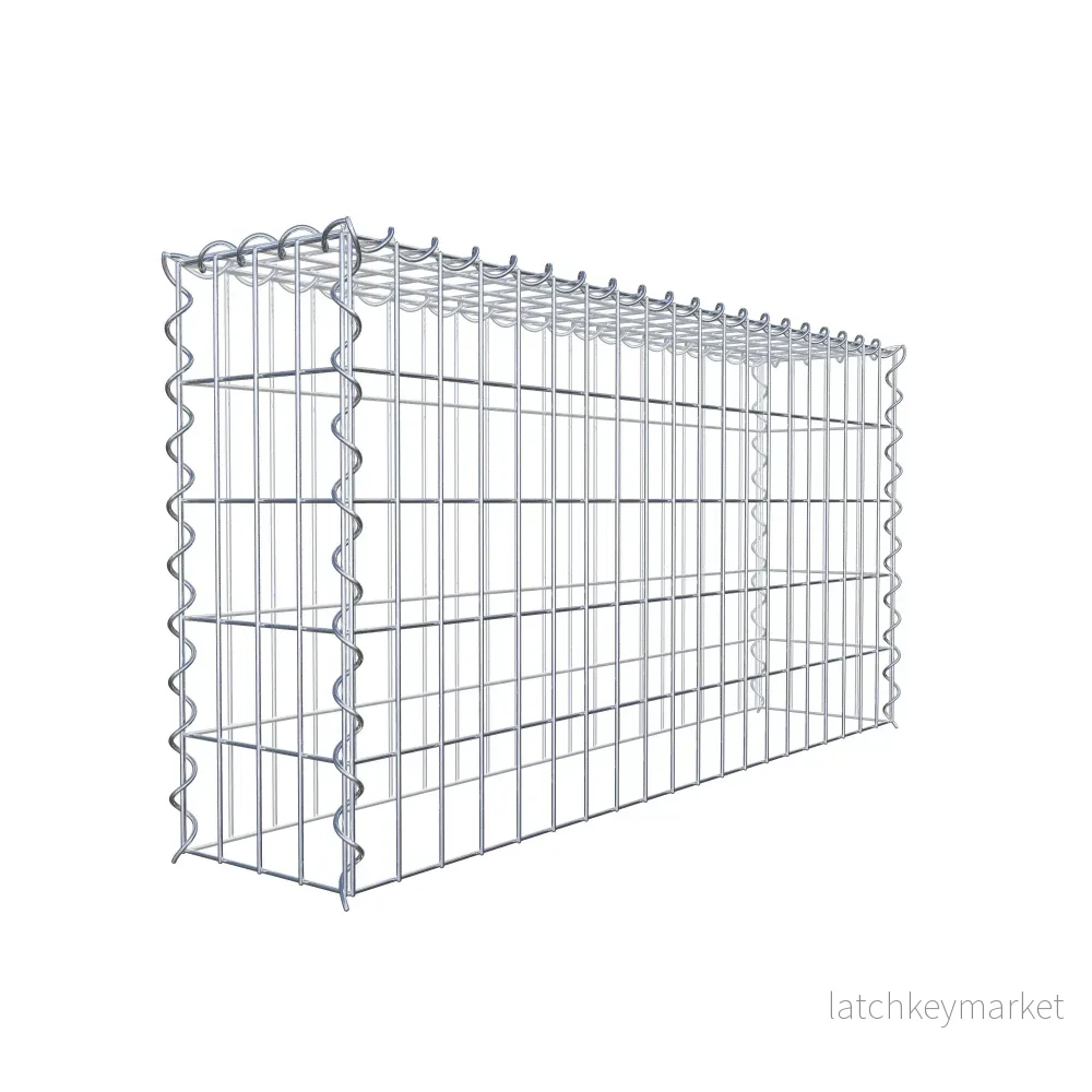 Extra gabion typ 3 100 cm x 50 cm x 20 cm (L x H x D), maskstorlek 5 cm x 10 cm, spiral - Bild 3