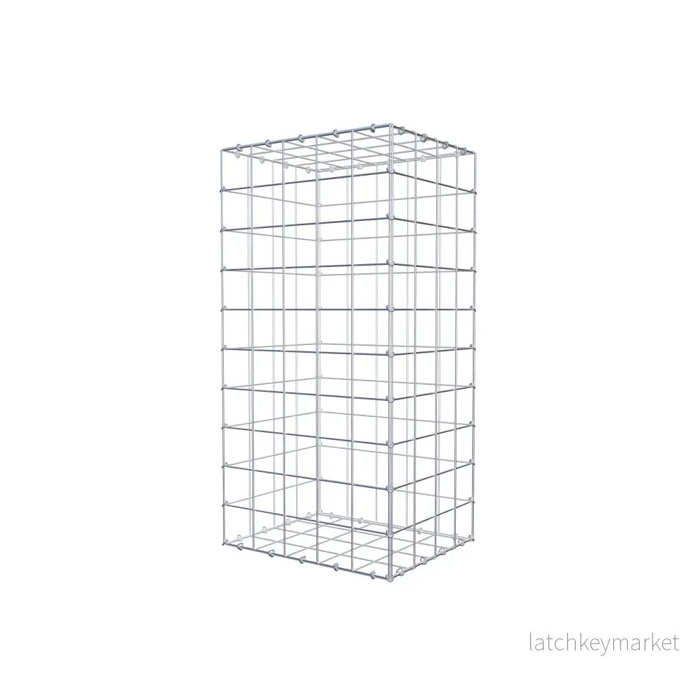 Gabion 100 cm x 40 cm x 50 cm (L x H x D), maskstorlek 10 cm x 10 cm, C-ring - Bild 3