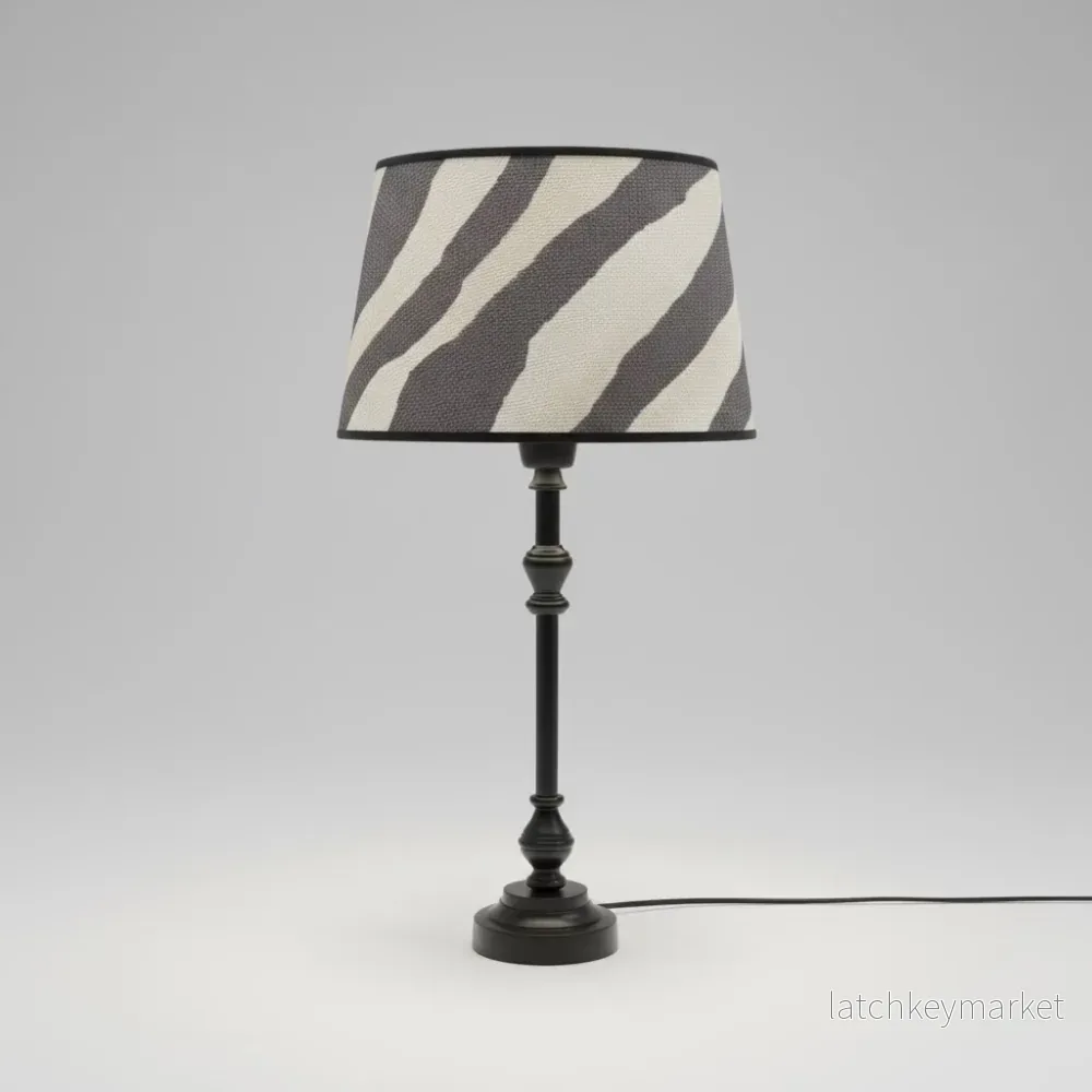 Lampfot Nelly Låg Svart H39 cm
