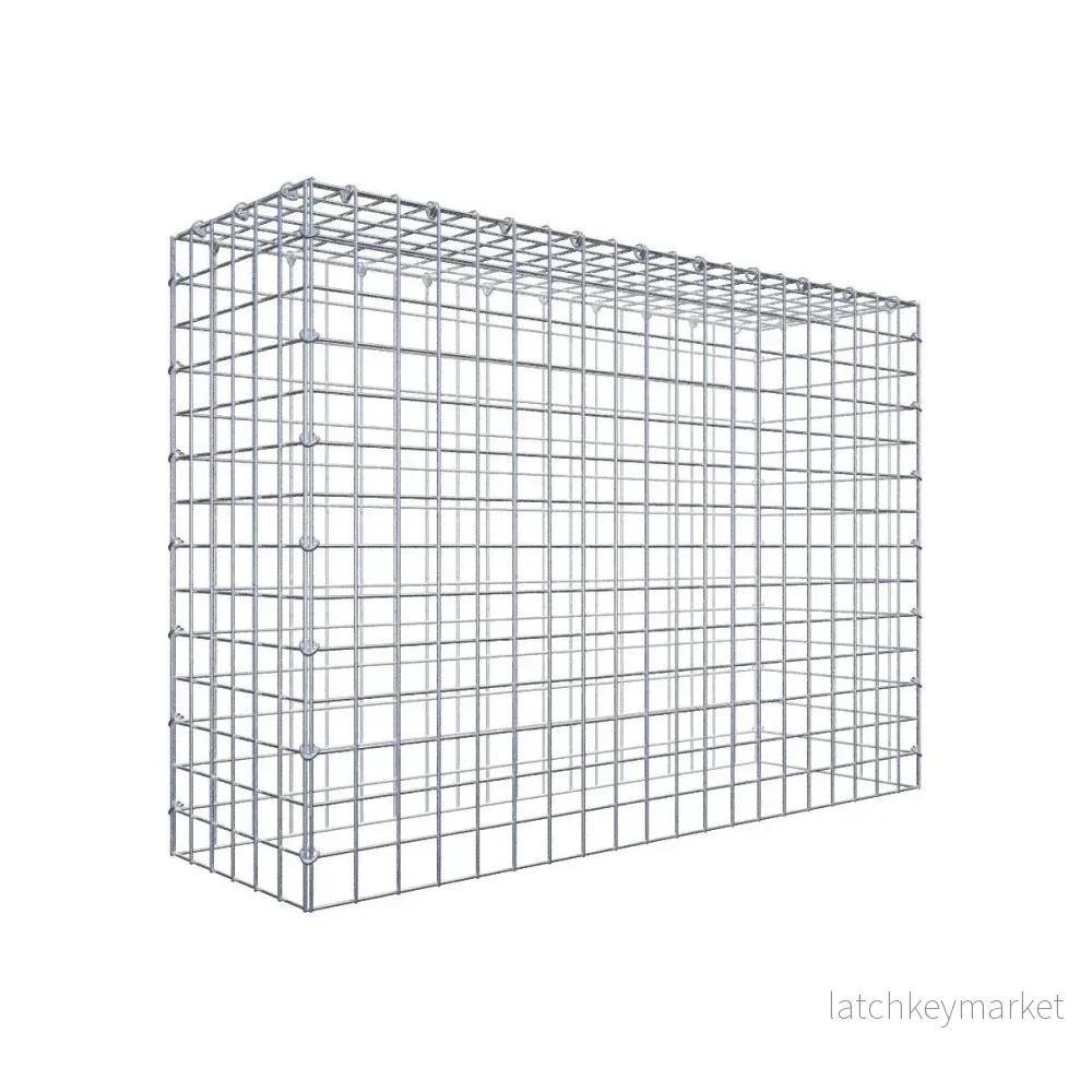 Typ 3 påbyggnadsgabion 100 cm x 70 cm x 30 cm (L x H x D), maskstorlek 5 cm x 5 cm, C-ring Typ 3 påbyggnadsgabion 100 cm x 70 cm x 30 cm (L x H x D), maskstorlek 5 cm x 5 cm, C-ring