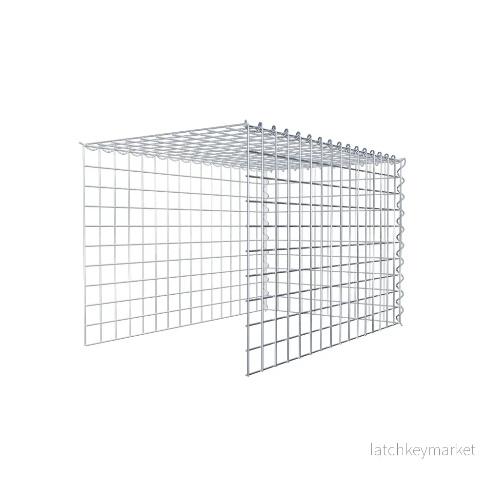 Extra gabion typ 4 80 cm x 50 cm x 50 cm (L x H x D), maskstorlek 5 cm x 5 cm, spiral - Bild 3