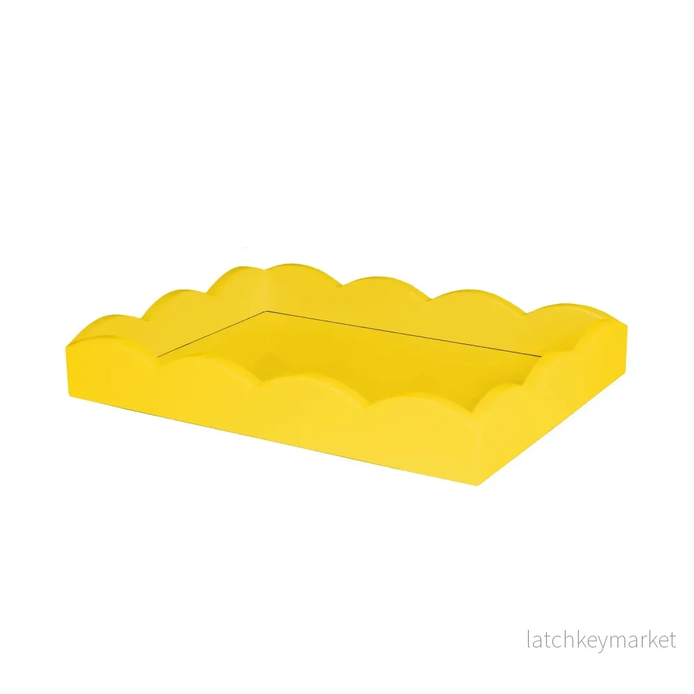 Scalloped Tray Yellow Scalloped Tray Yellow