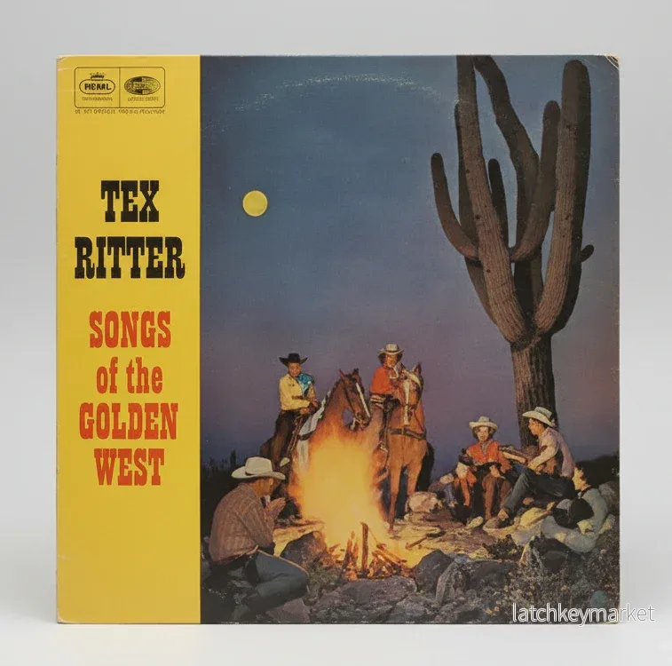 Tex Ritter – Songs of the Golden West (LP, Vinyl) – Klassisk Country! 1966 Outlet