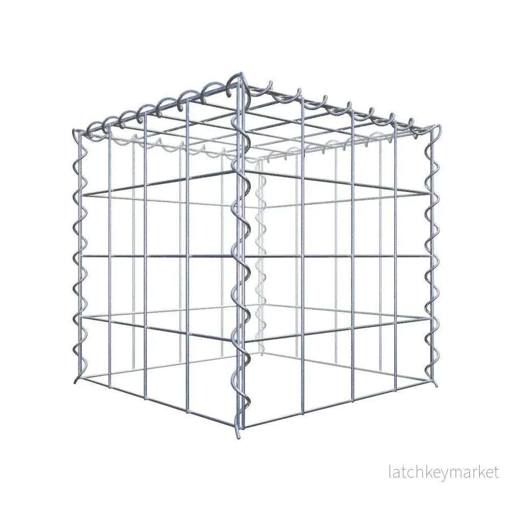 Extra gabion typ 3 40 cm x 40 cm x 40 cm (L x H x D), maskstorlek 10 cm x 10 cm, spiral Extra gabion typ 3 40 cm x 40 cm x 40 cm (L x H x D), maskstorlek 10 cm x 10 cm, spiral