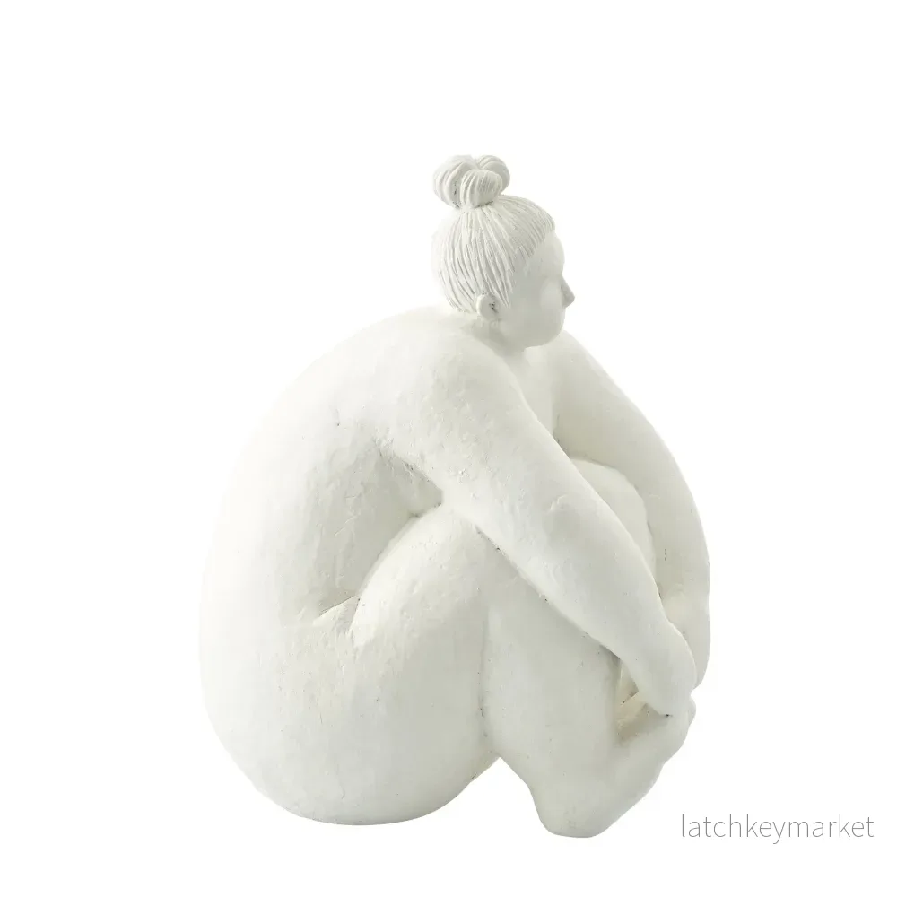 Serafina kvinnogestalt H24 cm. benvit - Bild 2