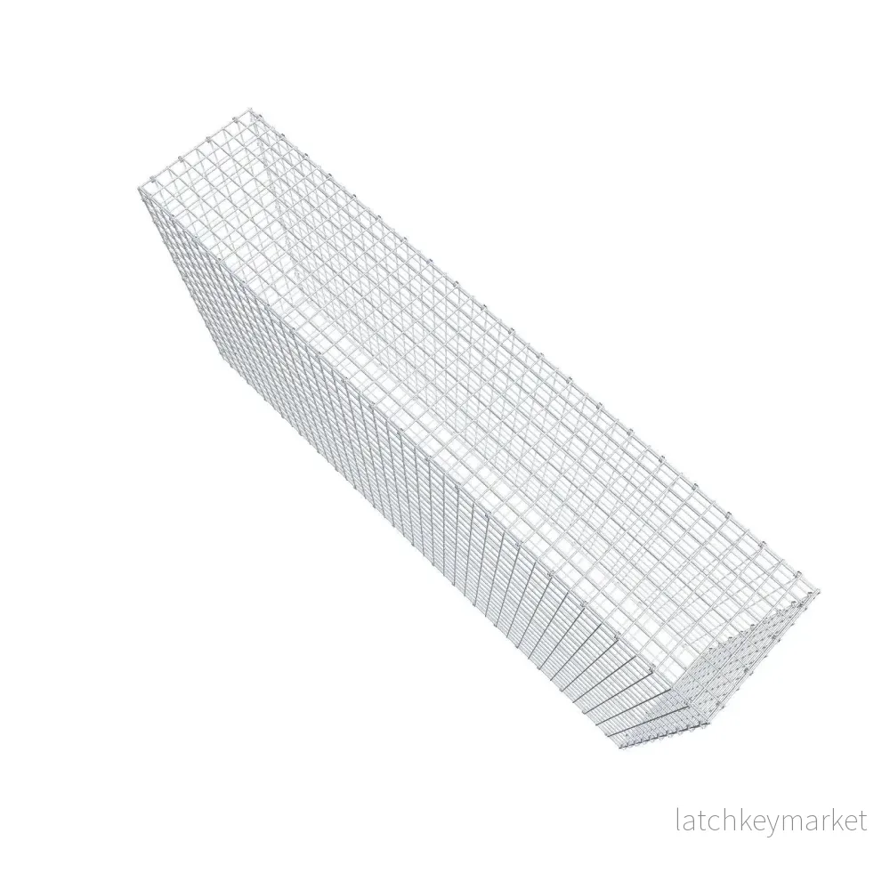 Gabion 200 cm x 100 cm x 40 cm (L x H x D), maskstorlek 5 x 5 cm, spiralring - Bild 3
