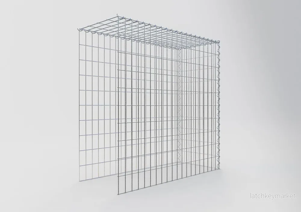 Extra gabion typ 4 100 cm x 100 cm x 40 cm (L x H x D), maskstorlek 5 cm x 10 cm, spiral - Bild 2