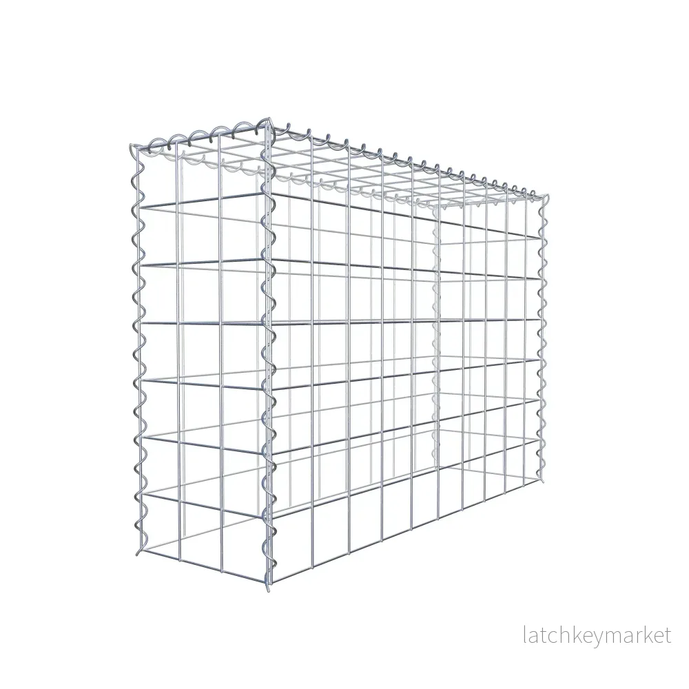 Påväxt gabion typ 3 100 cm x 70 cm x 30 cm (L x H x D), maskstorlek 10 cm x 10 cm, spiral - Bild 3