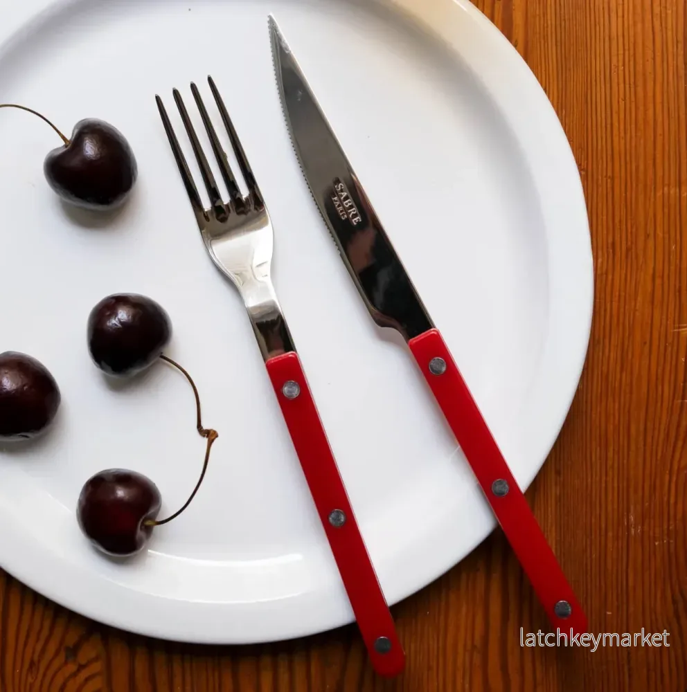 Sabre Paris Cutlery Set 24 pcs Burgundy - Bild 3