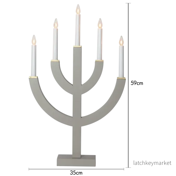 Adventslysestake ANNO 59 cm beige - Bild 3