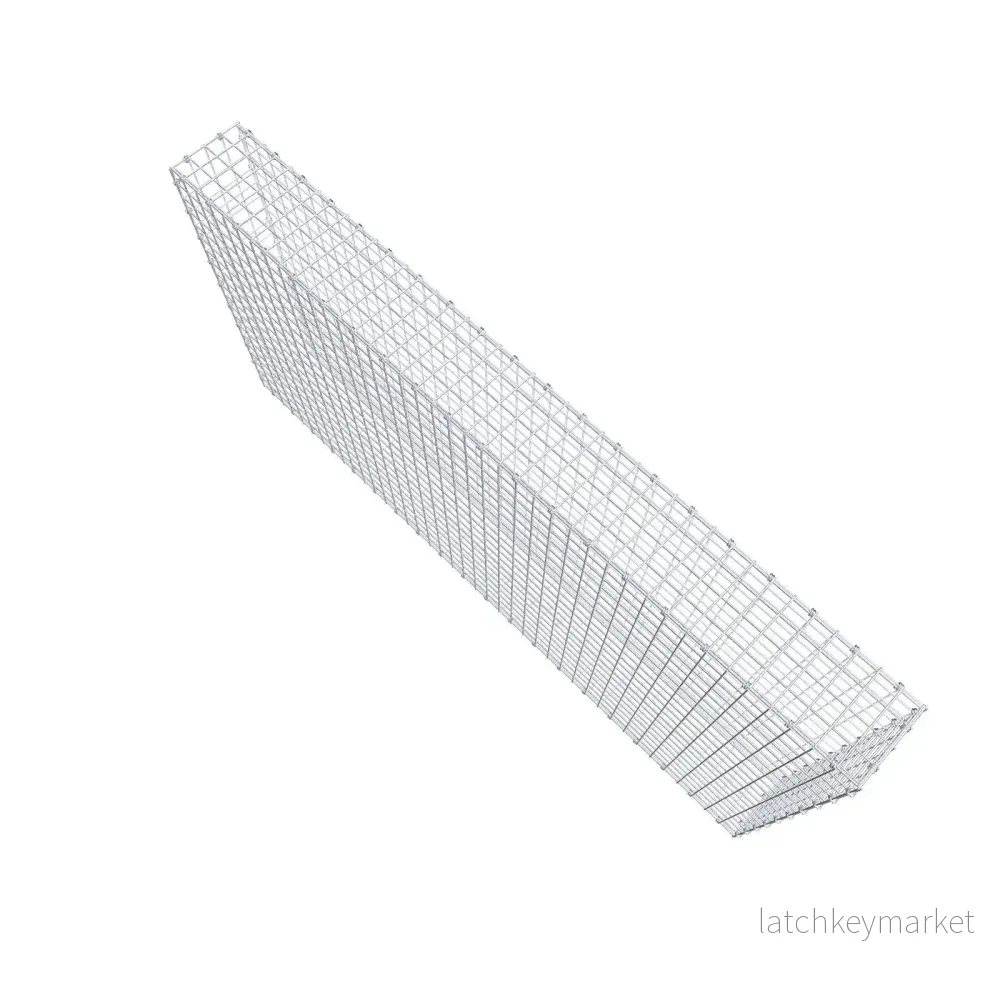 Gabion 200 cm x 100 cm x 20 cm (L x H x D), maskstorlek 5 x 5 cm, spiralring - Bild 3