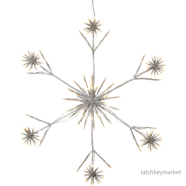 Juldekoration Utomhus Siluett Flower Snowflake 60 cm - Bild 2
