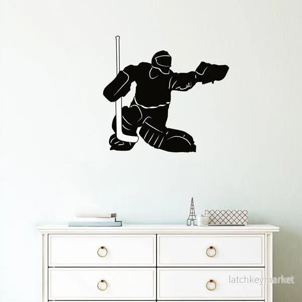 Väggdekor hockey målvakt Väggdekor hockey målvakt