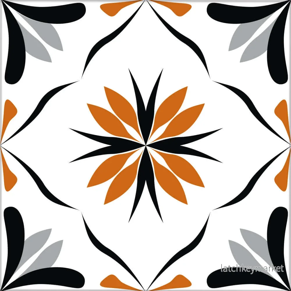 Kakeldekor marockansk 4 orange - Bild 2