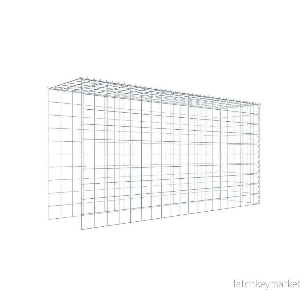 Extra gabion typ 4 200 cm x 100 cm x 50 cm (L x H x D), maskstorlek 10 cm x 10 cm, spiral Extra gabion typ 4 200 cm x 100 cm x 50 cm (L x H x D), maskstorlek 10 cm x 10 cm, spiral