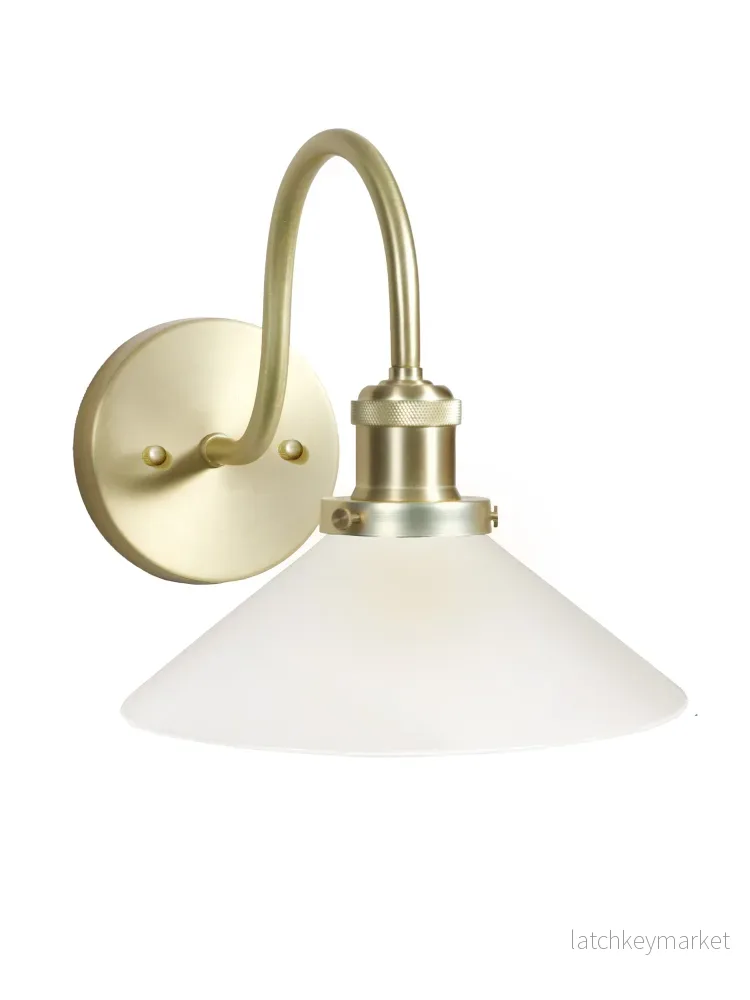 Vägglampa August Borstad Mässing IP23 - Bild 2
