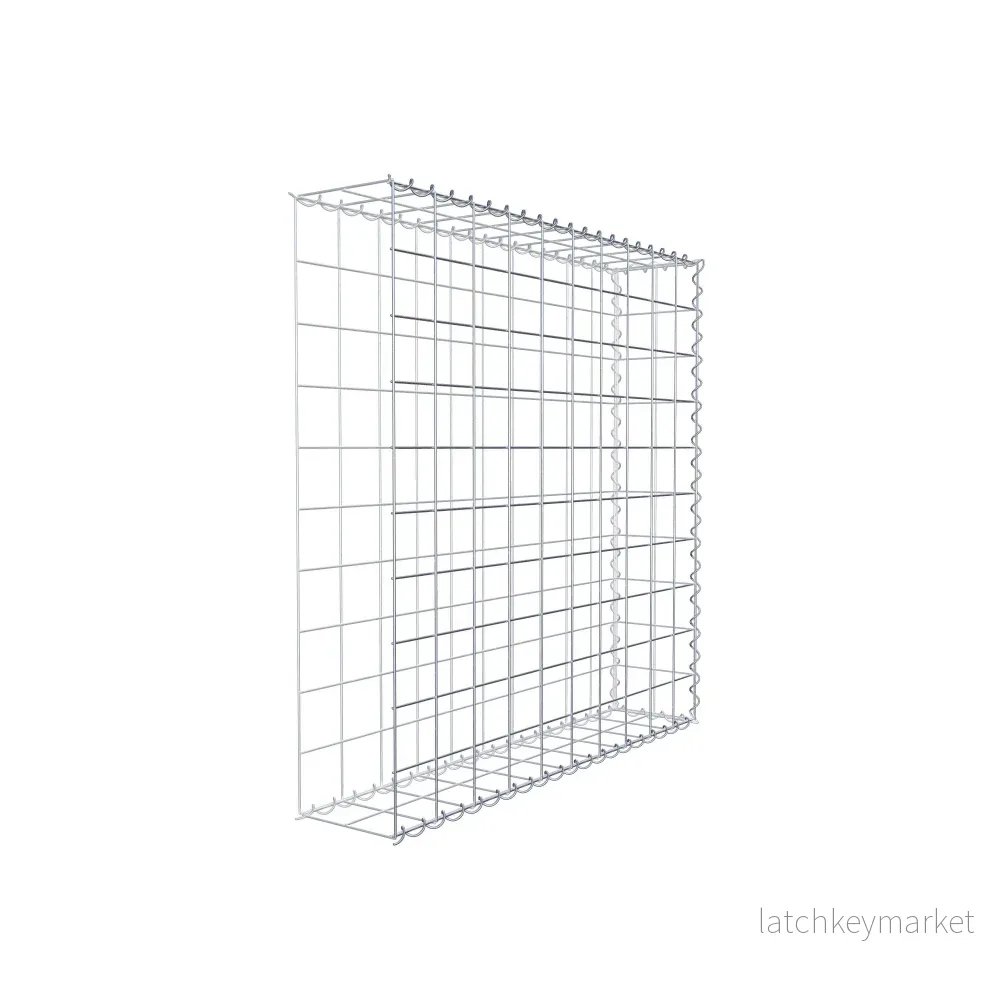Extra gabion typ 2 100 cm x 100 cm x 20 cm (L x H x D), maskstorlek 10 cm x 10 cm, spiral - Bild 3