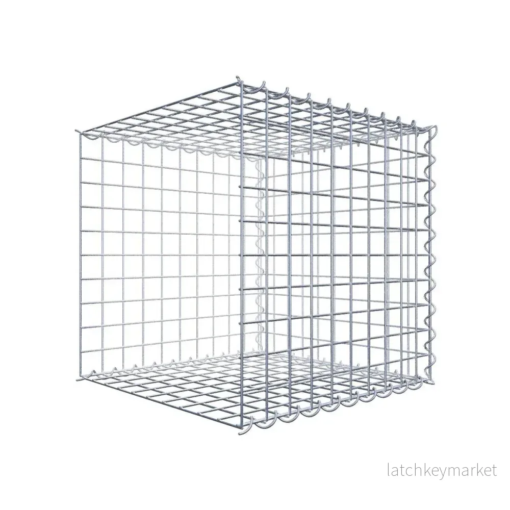 Påväxt gabion typ 2 50 cm x 50 cm x 50 cm (L x H x D), maskstorlek 5 cm x 5 cm, spiral