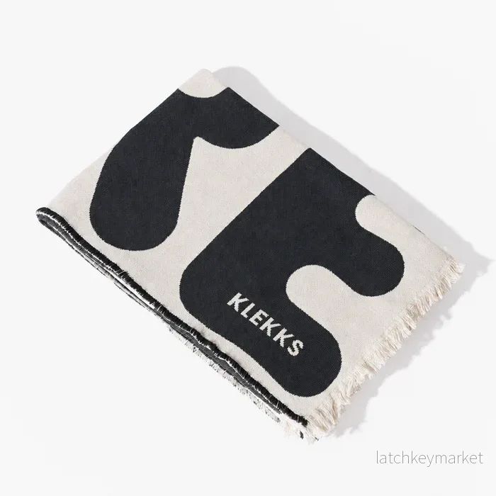 Klekks No. 11 Amore Black Cotton Blanket - Bild 3