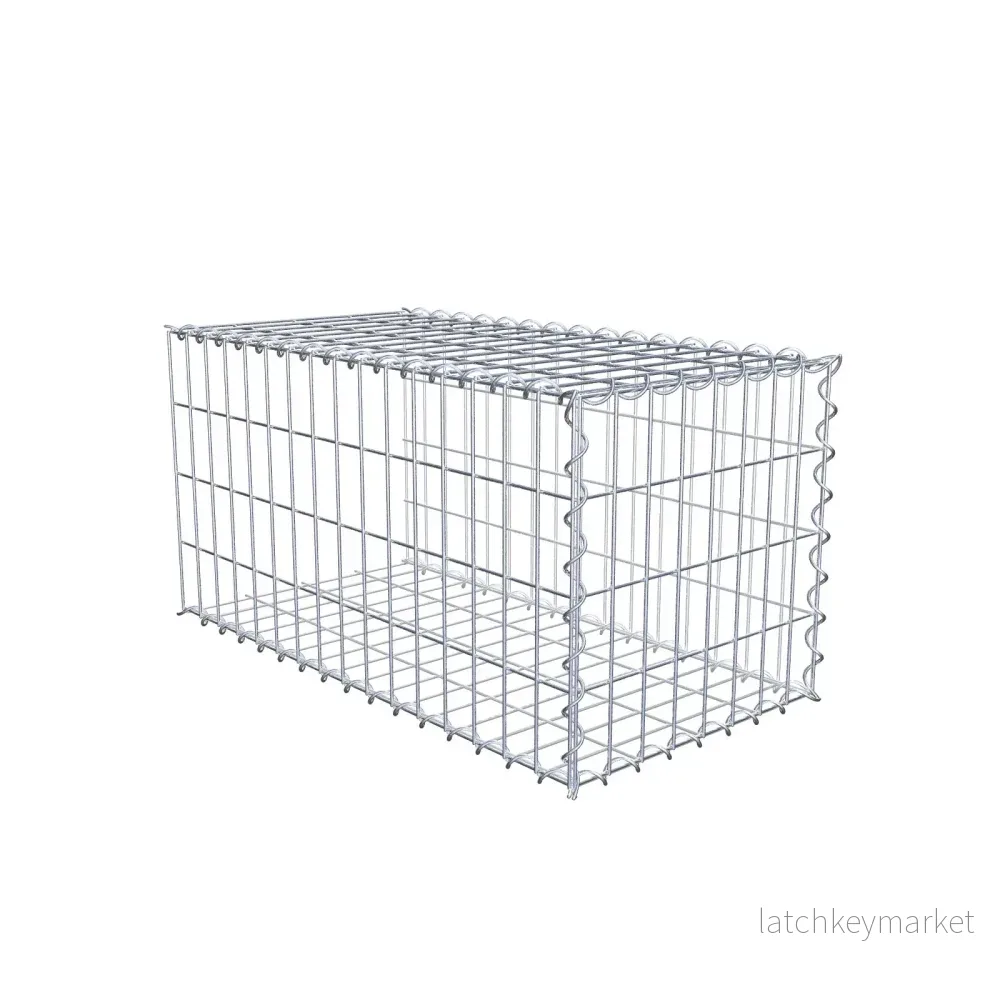 Extra gabion typ 2 80 cm x 40 cm x 40 cm (L x H x D), maskstorlek 5 cm x 10 cm, spiral Extra gabion typ 2 80 cm x 40 cm x 40 cm (L x H x D), maskstorlek 5 cm x 10 cm, spiral