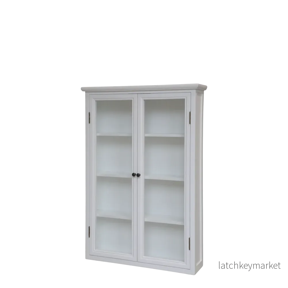 Chic Antique Väggskåp m. 4 hyllor H120/L82/B21 cm Vit Chic Antique Väggskåp m. 4 hyllor H120/L82/B21 cm Vit