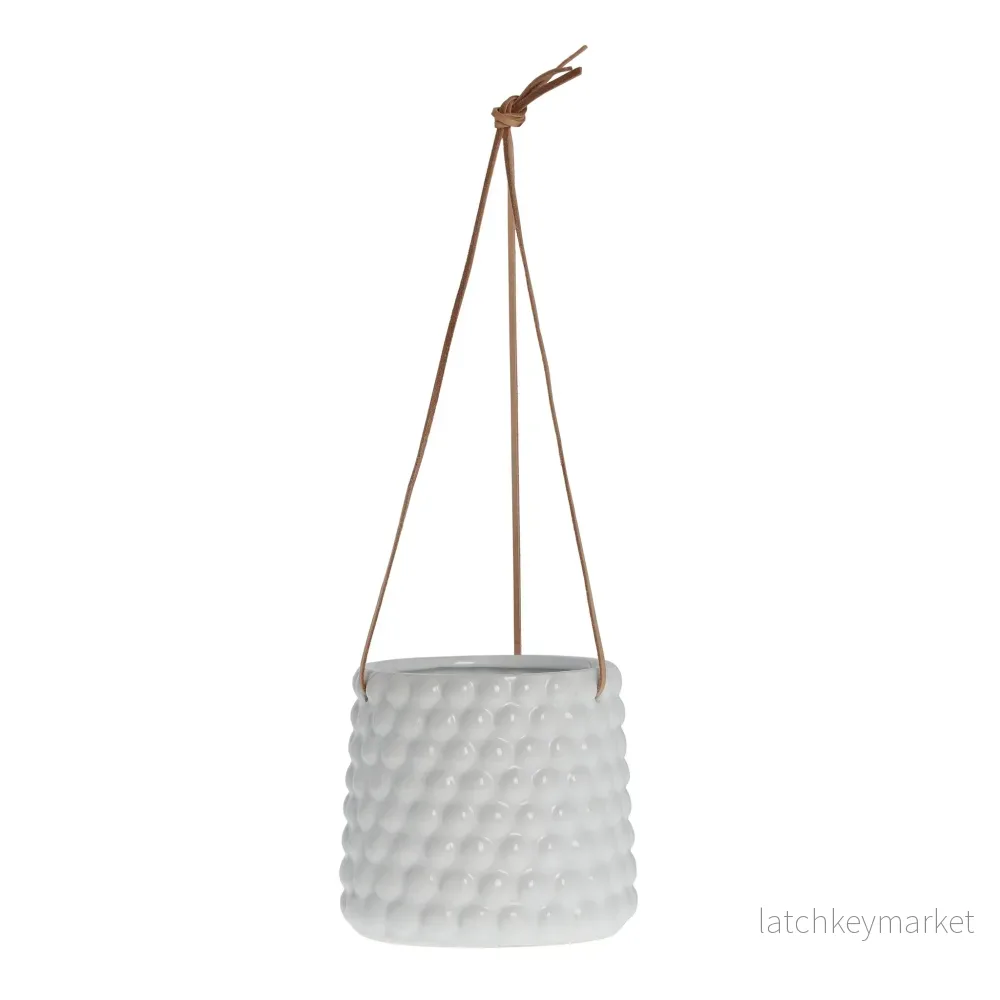 Dotsie kruka H16 Ø18 cm. vit Dotsie kruka H16 Ø18 cm. vit