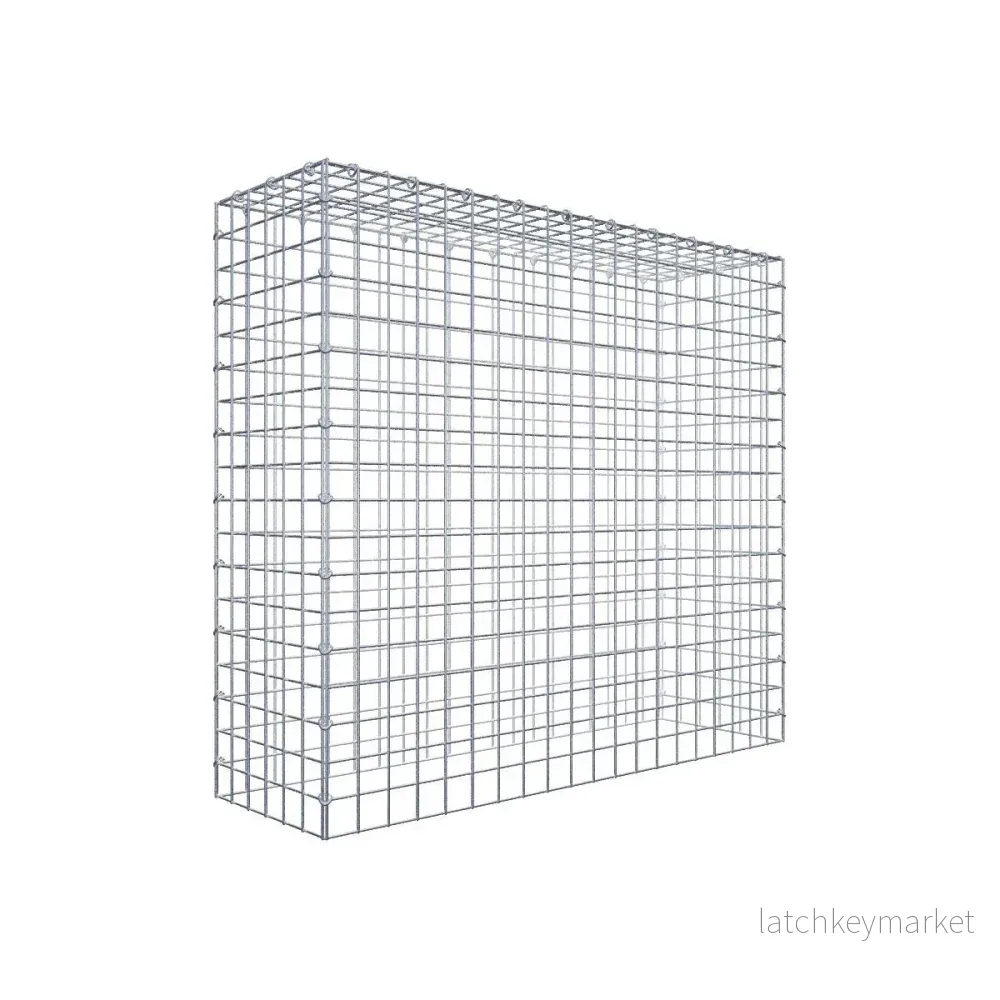 Typ 3 påbyggnadsgabion 100 cm x 90 cm x 30 cm (L x H x D), maskstorlek 5 cm x 5 cm, C-ring Typ 3 påbyggnadsgabion 100 cm x 90 cm x 30 cm (L x H x D), maskstorlek 5 cm x 5 cm, C-ring