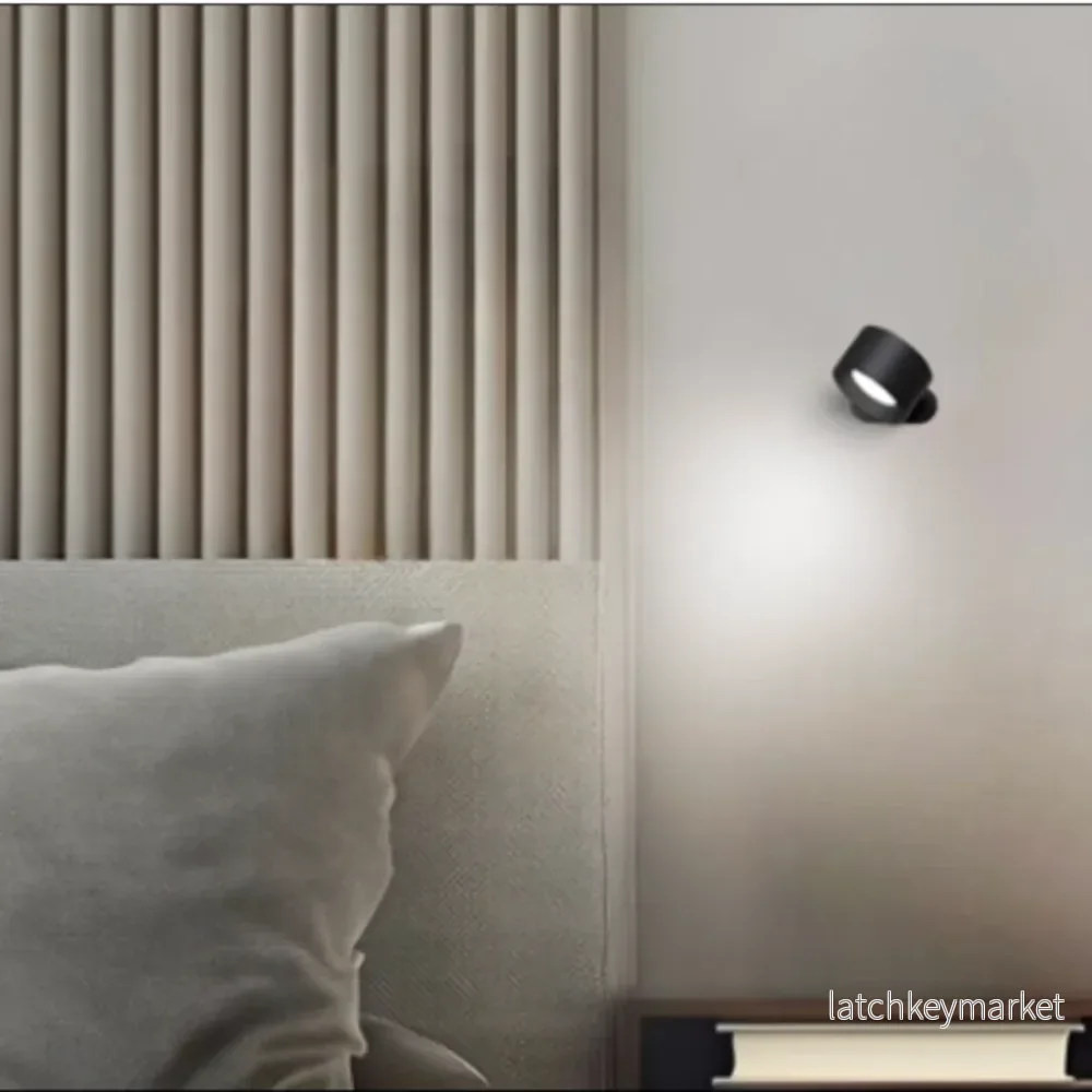 Vägglampa Trådlös Uppladdningsbar LED Vit - Bild 2