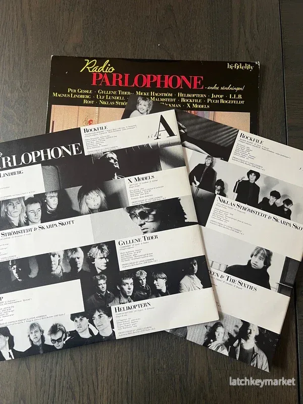 Radio Parlophone – andra sändningen svensk LP med Gessle Gyllene Tider Lundell, Pugh - Bild 3