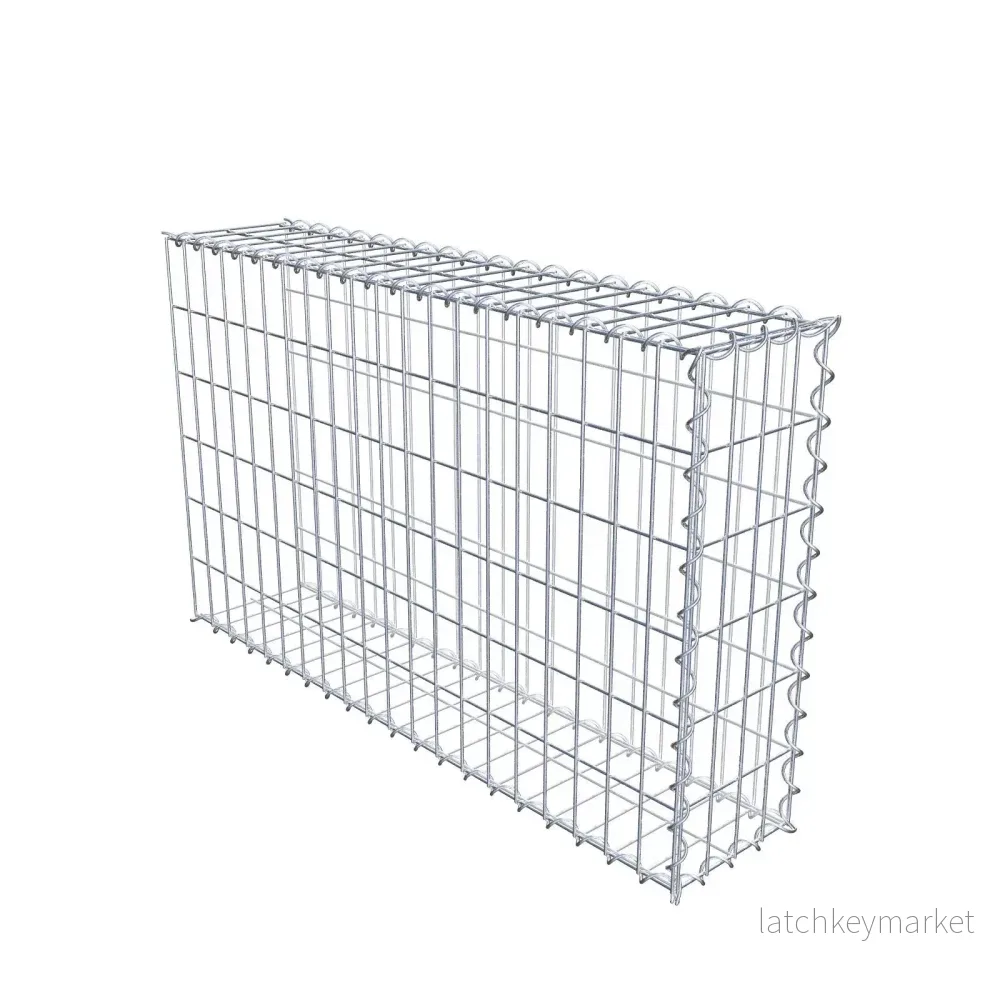 Extra gabion typ 2 100 cm x 60 cm x 20 cm (L x H x D), maskstorlek 5 cm x 10 cm, spiral Extra gabion typ 2 100 cm x 60 cm x 20 cm (L x H x D), maskstorlek 5 cm x 10 cm, spiral