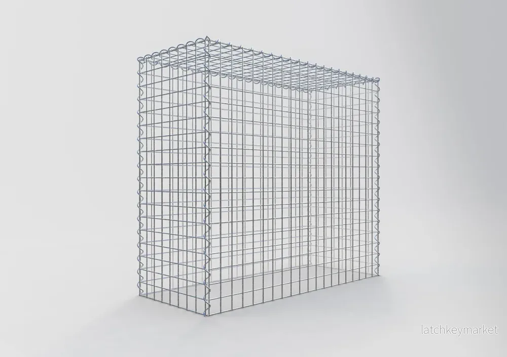 Extra gabion typ 3 100 cm x 90 cm x 40 cm (L x H x D), maskstorlek 5 cm x 5 cm, spiral - Bild 2