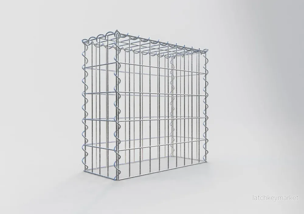 Påväxt gabion typ 3 50 cm x 50 cm x 20 cm (L x H x D), maskstorlek 5 cm x 10 cm, spiral - Bild 2
