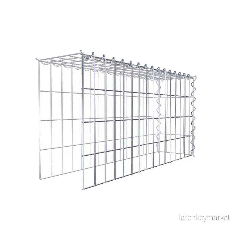 Extra gabion typ 4 80 cm x 40 cm x 20 cm (L x H x D), maskstorlek 5 cm x 10 cm, spiral - Bild 3