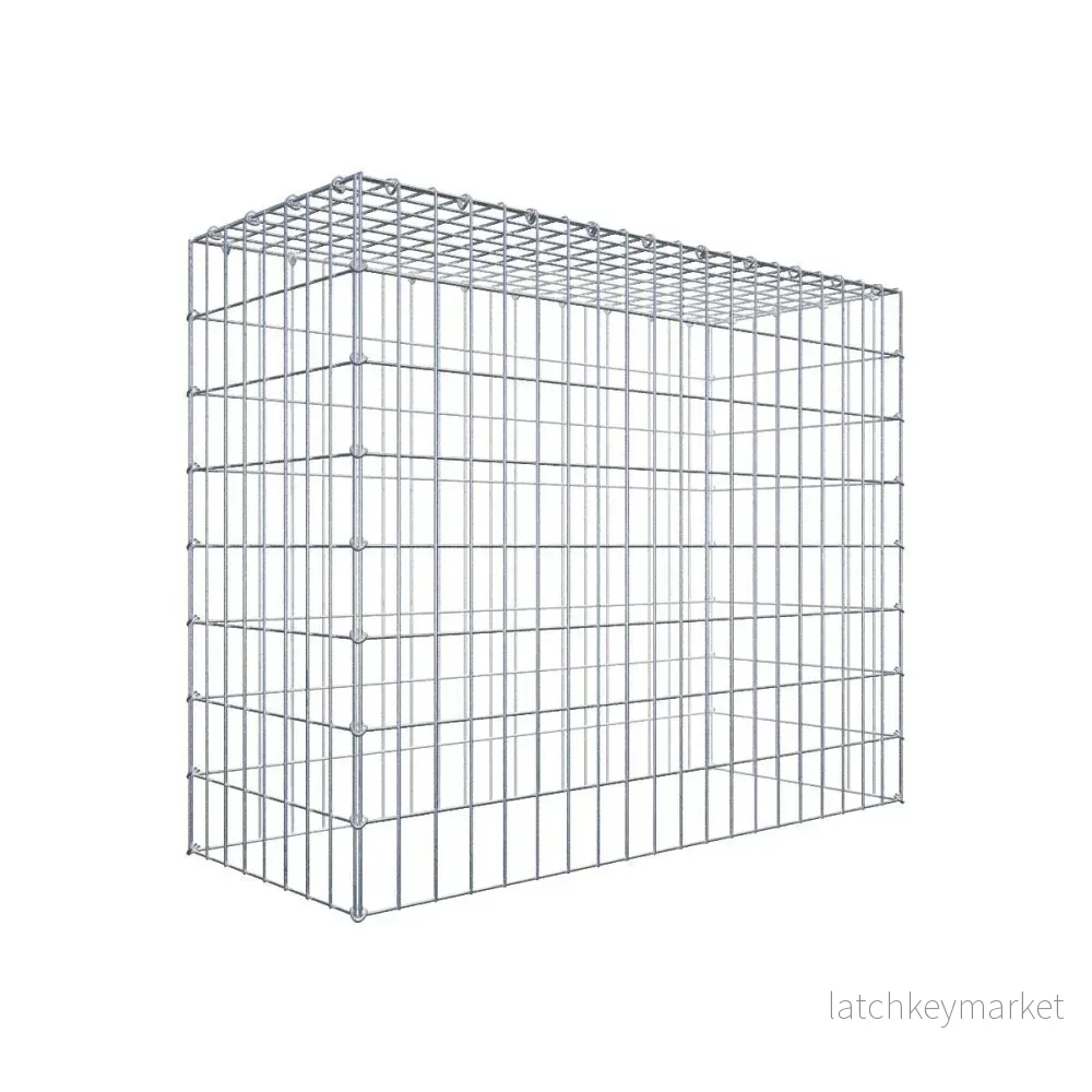 Typ 3 påbyggnadsgabion 100 cm x 80 cm x 40 cm (L x H x D), maskstorlek 5 cm x 10 cm, C-ring Typ 3 påbyggnadsgabion 100 cm x 80 cm x 40 cm (L x H x D), maskstorlek 5 cm x 10 cm, C-ring