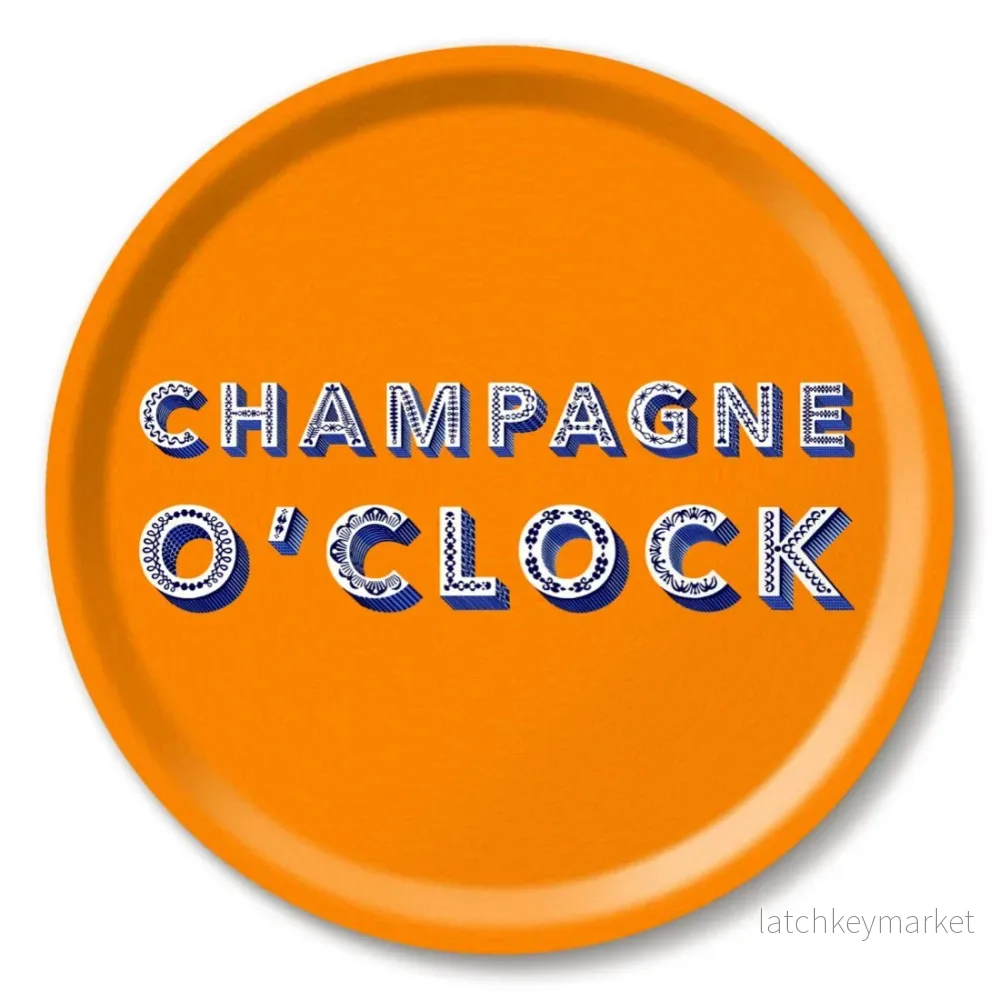 Bricka – Champagne o clock Satsuma orange Bricka – Champagne o clock Satsuma orange