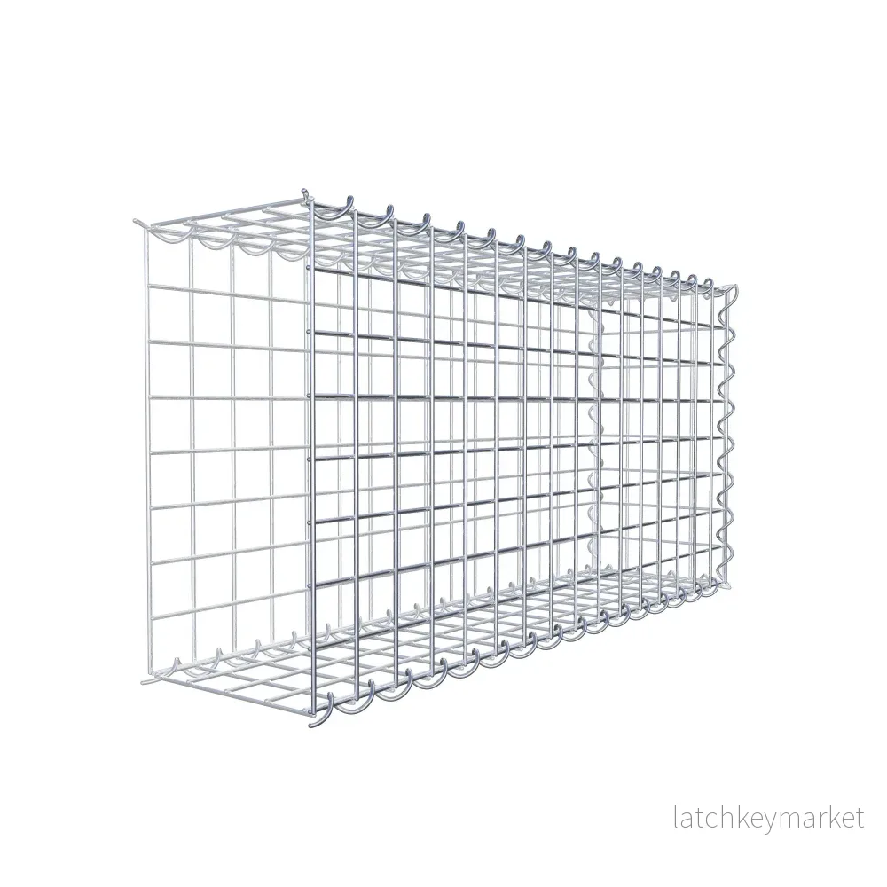 Extra gabion typ 2 80 cm x 40 cm x 20 cm (L x H x D), maskstorlek 5 cm x 5 cm, spiral - Bild 3