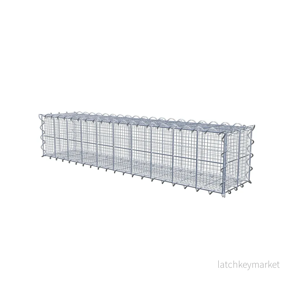 Sandgabion 100 cm x 20 cm x 20 cm (L x H x D), maskstorlek 10 cm x 10 cm, spiral - Bild 2