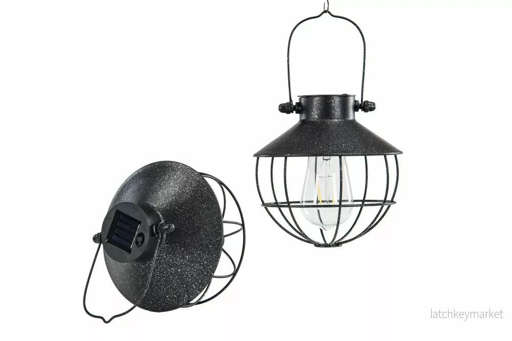 Trädgårdsbelysning DIV. Soldriven Led Häng Rund Svart Ant.18,5cm HH REA