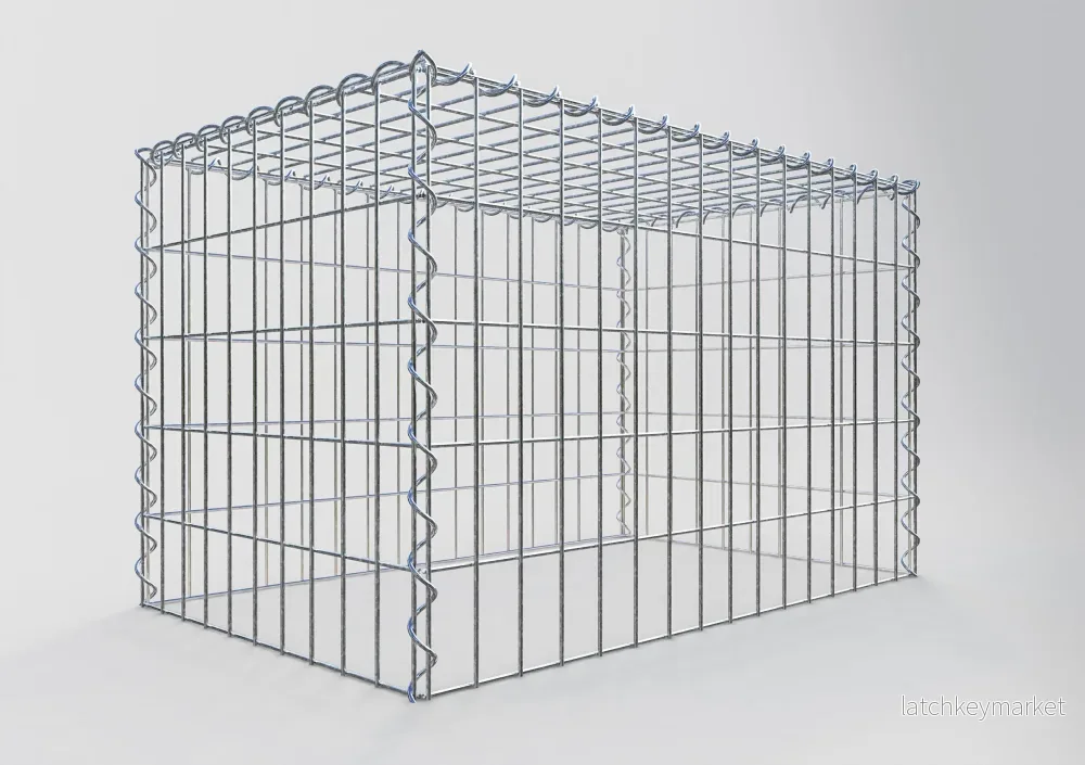 Påväxt gabion typ 3 80 cm x 50 cm x 50 cm (L x H x D), maskstorlek 5 cm x 10 cm, spiral - Bild 2