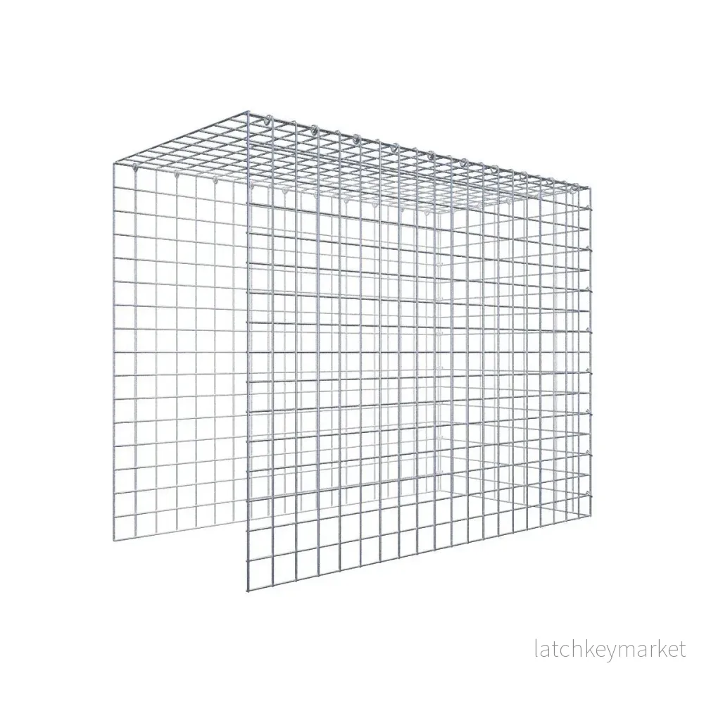 Extra gabion typ 4 100 cm x 80 cm x 50 cm (L x H x D), maskstorlek 5 cm x 5 cm, C-ring Extra gabion typ 4 100 cm x 80 cm x 50 cm (L x H x D), maskstorlek 5 cm x 5 cm, C-ring