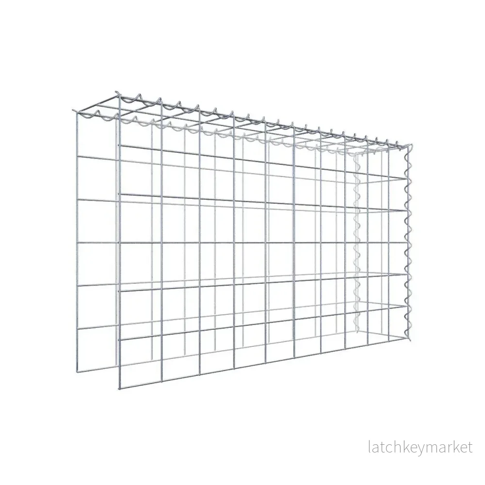 Extra gabion typ 4 100 cm x 60 cm x 20 cm (L x H x D), maskstorlek 10 cm x 10 cm, spiral Extra gabion typ 4 100 cm x 60 cm x 20 cm (L x H x D), maskstorlek 10 cm x 10 cm, spiral