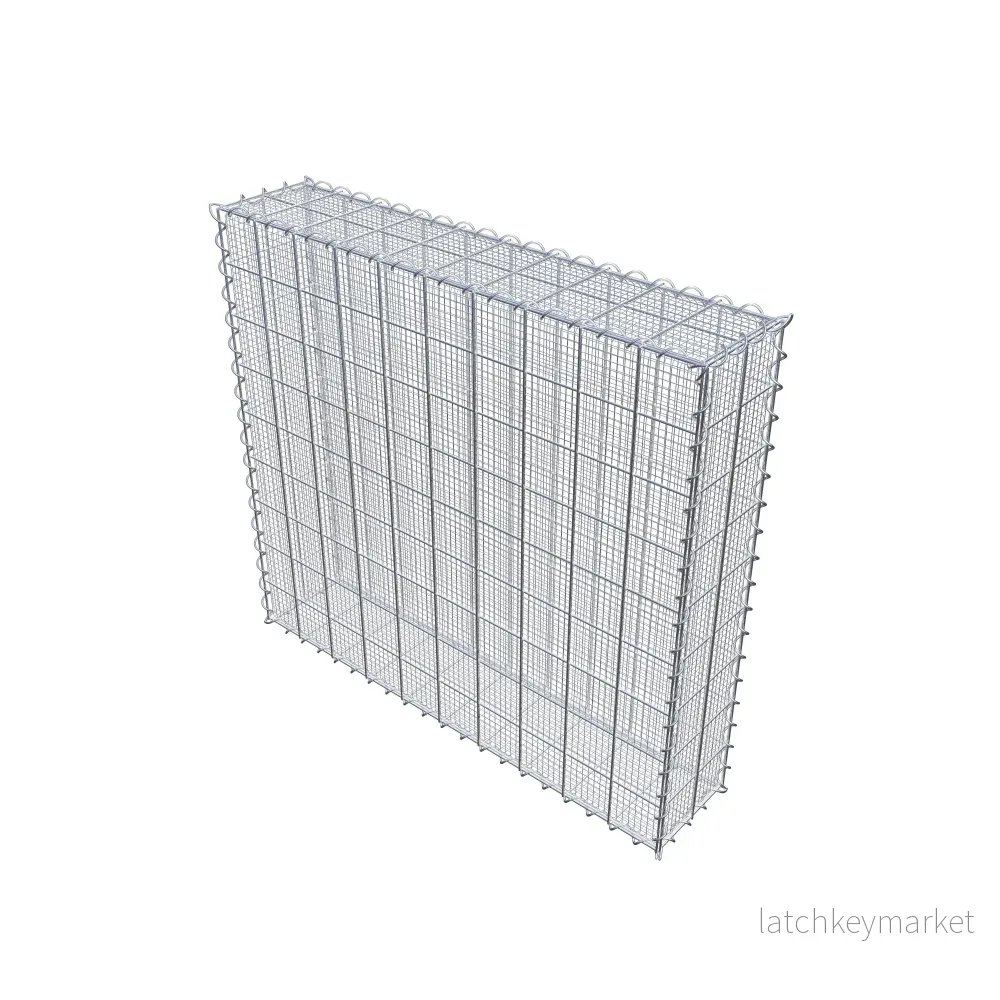 Sandgabion 100 cm x 90 cm x 20 cm (L x H x D), maskstorlek 10 cm x 10 cm, spiral - Bild 2