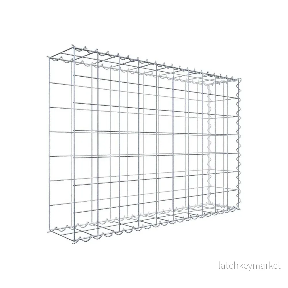 Extra gabion typ 2 100 cm x 70 cm x 20 cm (L x H x D), maskstorlek 10 cm x 10 cm, spiral Extra gabion typ 2 100 cm x 70 cm x 20 cm (L x H x D), maskstorlek 10 cm x 10 cm, spiral