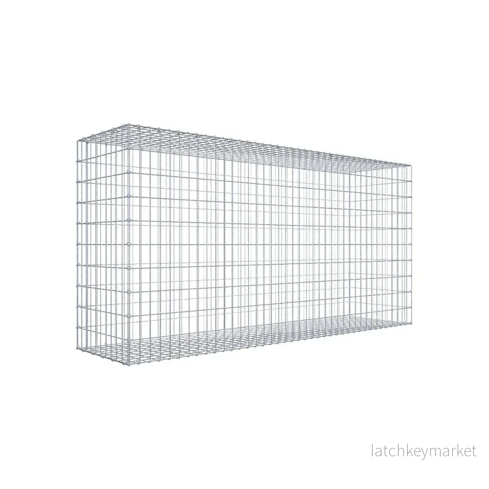 Gabion 200 cm x 100 cm x 50 cm (L x H x D), maskstorlek 5 cm x 10 cm, C-ring Gabion 200 cm x 100 cm x 50 cm (L x H x D), maskstorlek 5 cm x 10 cm, C-ring